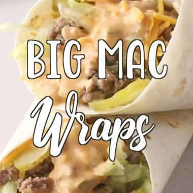 Big Mac Wraps showcasing a tasty twist on the classic Big Mac sandwich