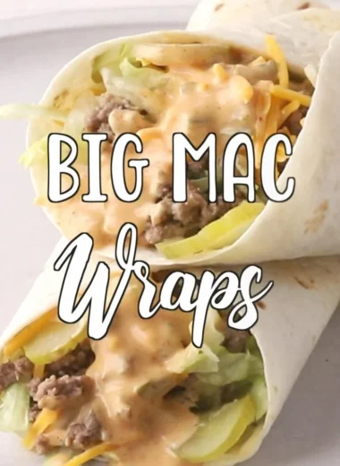 Big Mac Wraps showcasing a tasty twist on the classic Big Mac sandwich