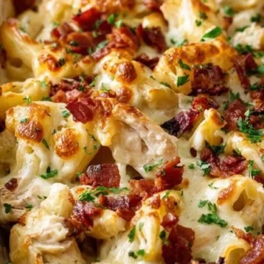 Delicious crazy good casserole dish prepared with vibrant ingredients