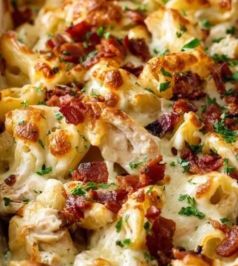 Delicious crazy good casserole dish prepared with vibrant ingredients
