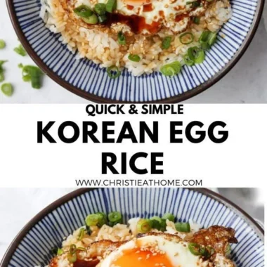 Delicious Gyeran Bap - Korean egg rice served in a bowl