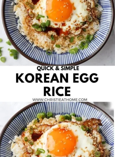 Delicious Gyeran Bap - Korean egg rice served in a bowl