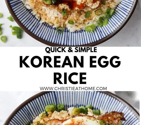 Delicious Gyeran Bap - Korean egg rice served in a bowl