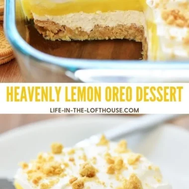 Heavenly Oreo Lemon Dessert with creamy lemon filling and Oreo crust