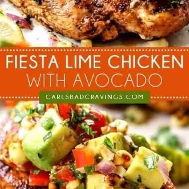 Delicious Lime Chicken served at a vibrant party gathering