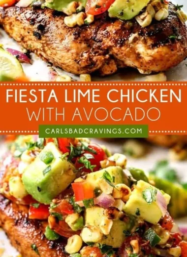 Delicious Lime Chicken served at a vibrant party gathering