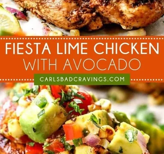 Delicious Lime Chicken served at a vibrant party gathering