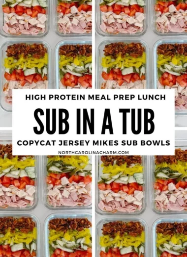 Delicious homemade Sub Bowls inspired by Jersey Mike's Sub In A Tub recipe.