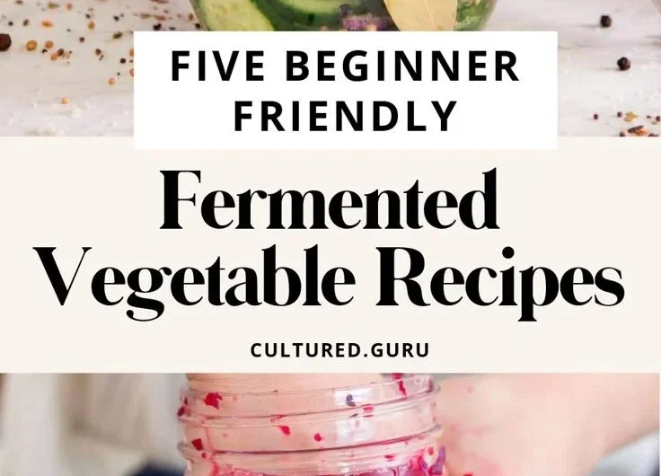 Easy fermented vegetable recipes for beginners, featuring colorful jars of homemade probiotics.