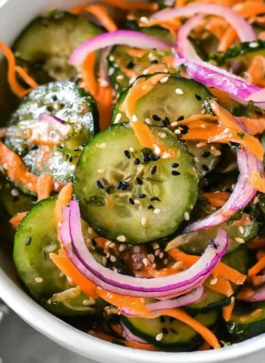 Delicious Asian Cucumber Salad - Paleo, Whole30, and Keto-friendly
