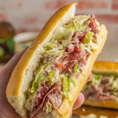 Chopped Italian Sandwich with fresh ingredients and bold flavors
