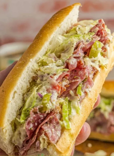 Chopped Italian Sandwich with fresh ingredients and bold flavors