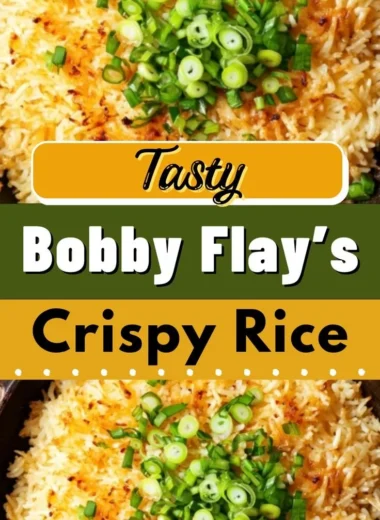 Delicious crispy rice dish served with vibrant vegetables.
