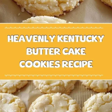 Freshly baked Kentucky Butter Cake Cookies served on a plate