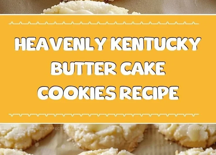 Freshly baked Kentucky Butter Cake Cookies served on a plate