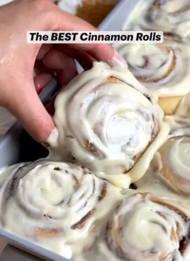 Delicious homemade cinnamon rolls fresh out of the oven