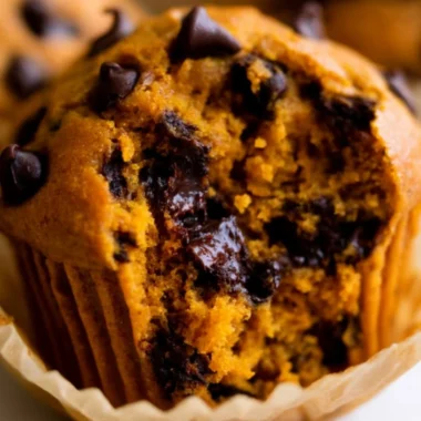 Delicious homemade pumpkin muffins fresh out of the oven