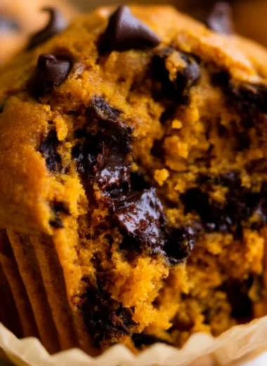 Delicious homemade pumpkin muffins fresh out of the oven